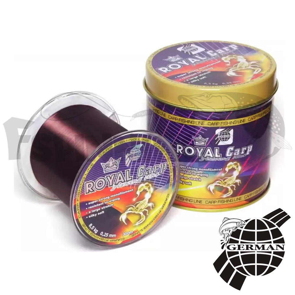 Леска German Royal Carp 300m #0.28mm/10.3kg (темно-вишневый) - купить в интернет-магазине в Москве