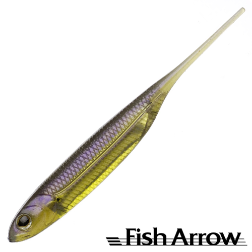 Мягкие приманки Fish Arrow Flash J 4 #05 Purple Weenie/Silver 5шт