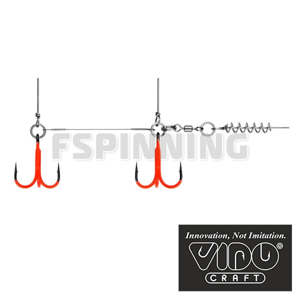 Стингер цветной титановый Vido Craft Spring Lock Big Size L 105mm - купить в интернет-магазине в Москве
