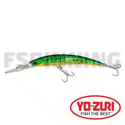 Воблер Yo-Zuri Crystal 3D Minnow Deep Diver Jointed 130F HT