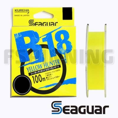 Флюорокарбон Seaguar Kureha R18 Fluoro Yellow 100m #0.6 2.5lb 0.128mm 1.2kg - купить в интернет-магазине в Москве