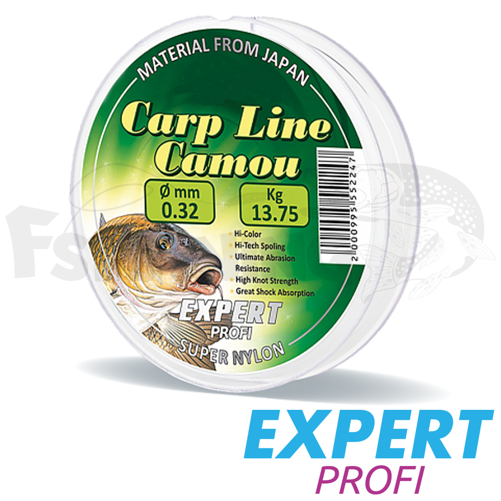 Монолеска Expert Profi Carp Line Camou 600m 0.25mm/10.15kg - купить в интернет-магазине в Москве