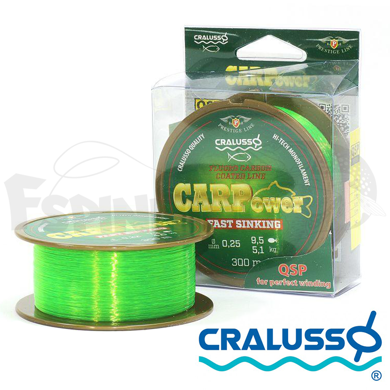 Леска Cralusso Carp Power Prestige 300m 0.35mm/10.1kg/16lb (зеленый) - купить в интернет-магазине в Москве