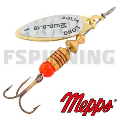 Блесна Mepps Aglia Long Rainbo 1 4.5gr OR