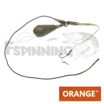 Оснастка карповая Orange #39 Secure Clip Leadcore усиленная для бойла 56gr