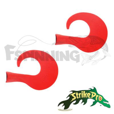 Хвосты Strike Pro Bandit Tail твистер #красный 10шт