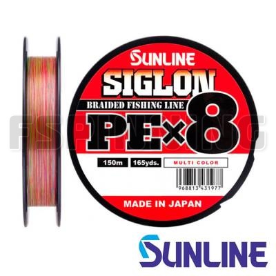 Шнур Sunline Siglon PE X8 150m multicolor #1.5 25lb 0.209mm 11kg - купить в интернет-магазине в Москве