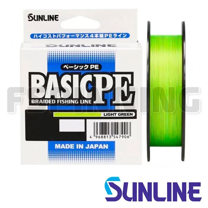 Шнур Sunline Basic PE HG 150m light green #0.6 0.128mm/4.5kg - купить в интернет-магазине в Москве