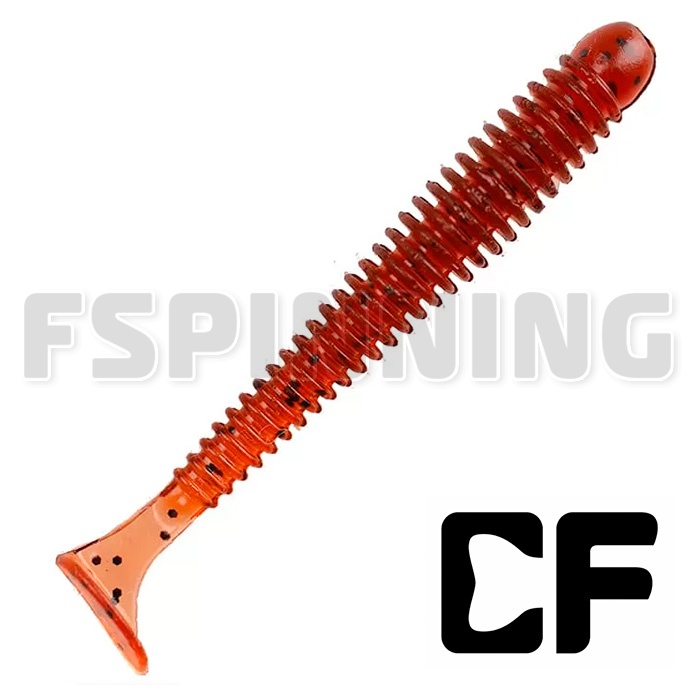 Мягкие приманки Crazy Fish Vibro Worm 3.4 кальмар #57-6 5шт
