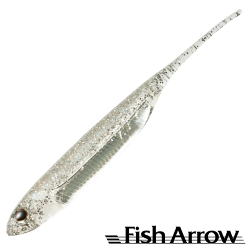 Мягкие приманки Fish Arrow Flash J 4 SW #111 Clear Holo/Silver 5шт