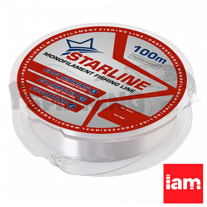 Леска Iam Starline 100m Transparent 0.370mm 10.1kg - купить в интернет-магазине в Москве