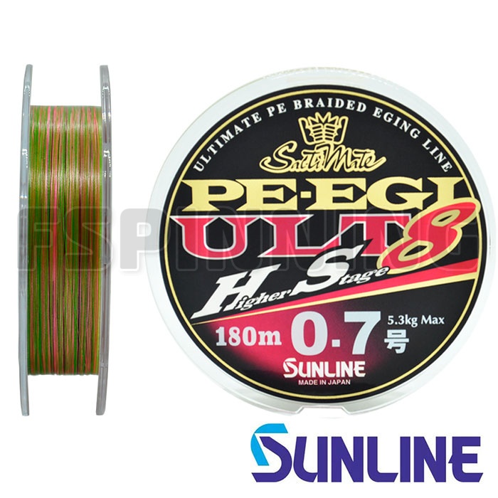 Шнур Sunline SM PE EGI ULT HS8 HG 180m #0.4 0.104mm 3.3kg - купить в интернет-магазине в Москве