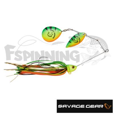 Спиннербейт Savage Gear Da-Bush Spinnerbait 140 #Firetiger Fluo - купить в Москве