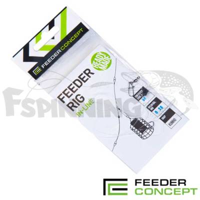 Оснастка фидерная Feeder Concept In-Line 80gr d0.30mm/0.18mm крючок #8