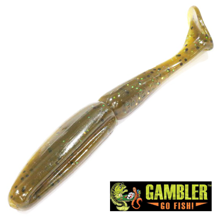 Мягкие приманки Gambler Little EZ 3,75 #Red Ear 9шт