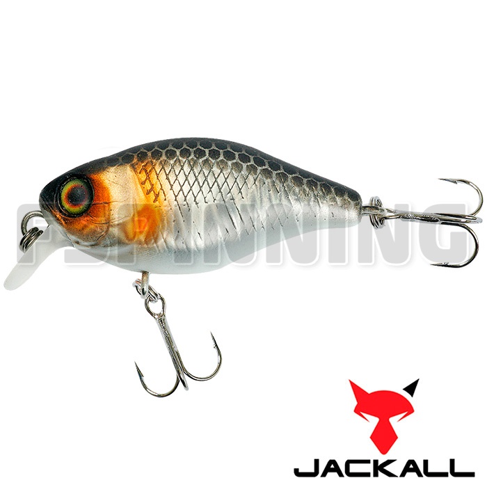 Воблер Jackall Chubby 38 Silent 4,2gr #uv mat silver & black