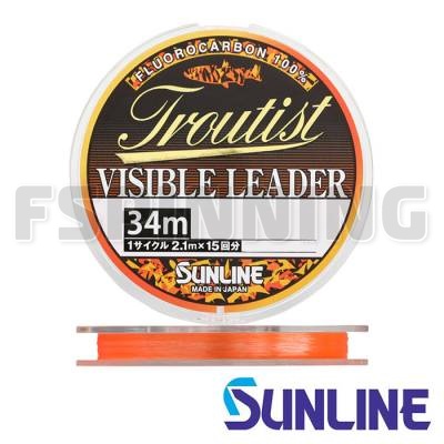 Флюорокарбон Sunline Troutist Visible Leader 34m #1 4lb 0.165mm - купить в интернет-магазине в Москве