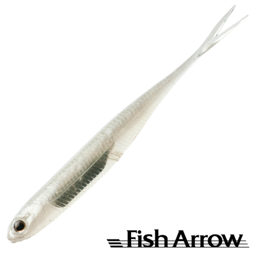 Мягкие приманки Fish Arrow Flash J Split 4 SW #109 Glow/Silver 5шт
