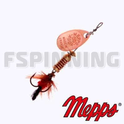 Блесна вертушка Mepps Aglia Mouche Rouge №00 1.5gr CU