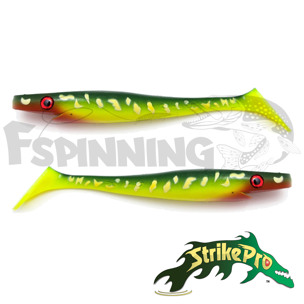 Мягкие приманки Strike Pro Pig Shad Jr SP-172C#KG2 Hot Pike Kanalgrattis Color 2шт