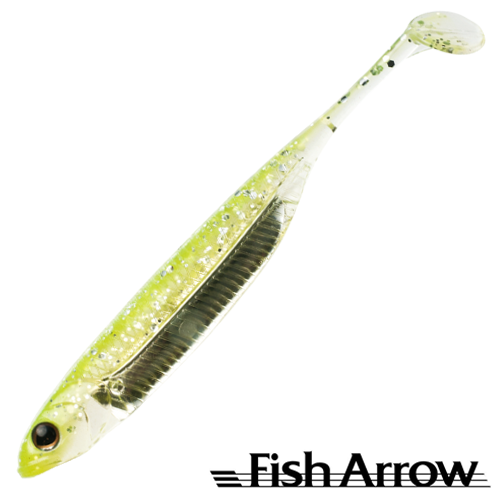 Мягкие приманки Fish Arrow Flash J Shad 4 SW #102 Chartreuse/Silver 5шт
