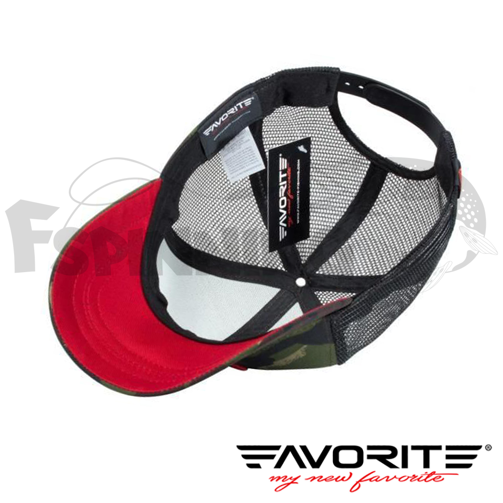 Кепка Favorite Mesh  Camo/Red/White - купить в интернет-магазине в Москве
