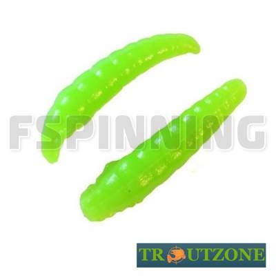 Мягкие приманки Trout Zone Paddle 1.6g/40mm green chartreuse сыр 10шт