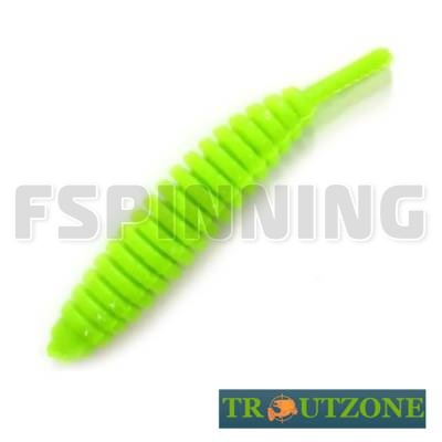 Мягкие приманки Trout Zone Ribber Pupa 2.1g/51mm chartreuse сыр 6шт