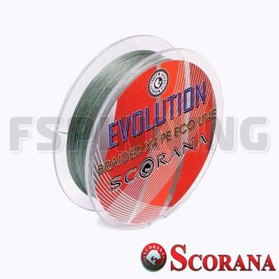 Шнур Scorana Evolution 135m Smoke Green 0.10mm 3.2kg - купить в Москве