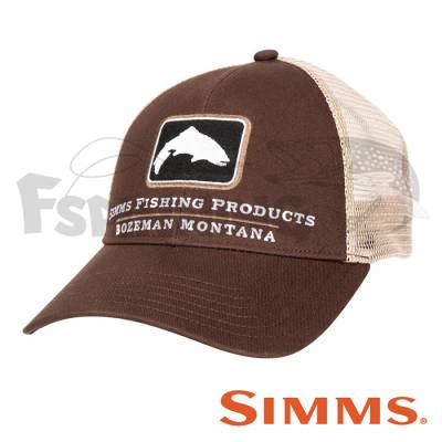 Кепка Simms Trout Icon Trucker Cap Mahogany - купить в интернет-магазине в Москве
