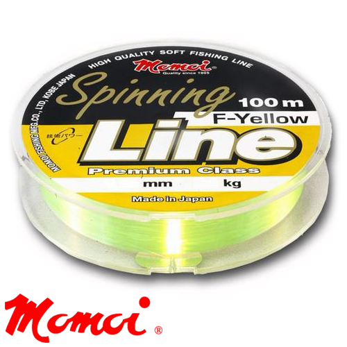 Леска Momoi Spinning Line F-Yellow 100m #0.33mm/12kg (желтый) - купить в интернет-магазине в Москве