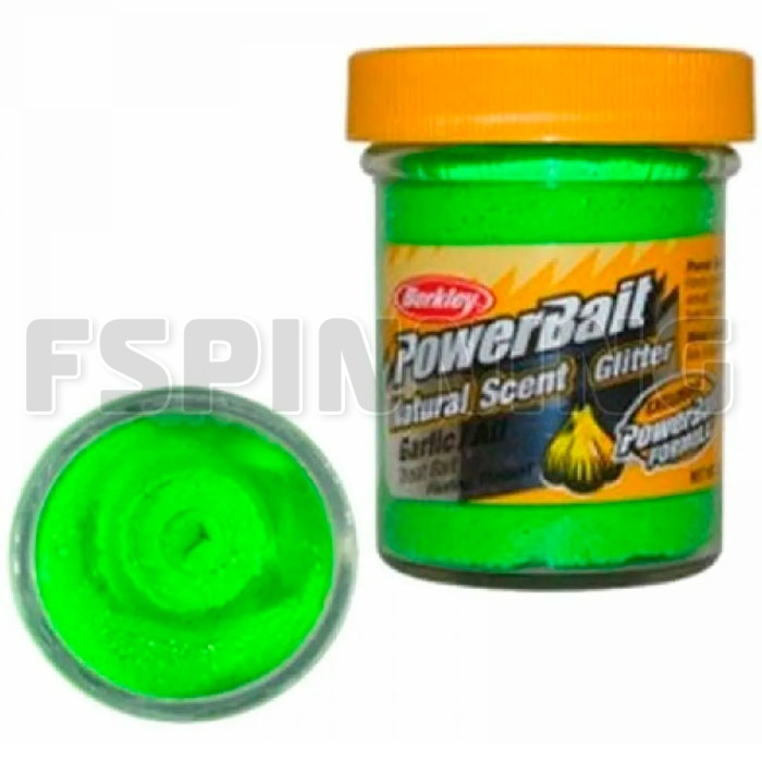 Форелевая паста Berkley Power Bait Natural Scent Garlic #Spring Green чеснок