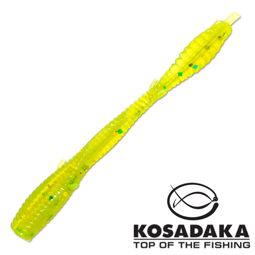 Мягкие приманки Kosadaka T-Liner Worm 55mm #GR 15шт - купить в Москве