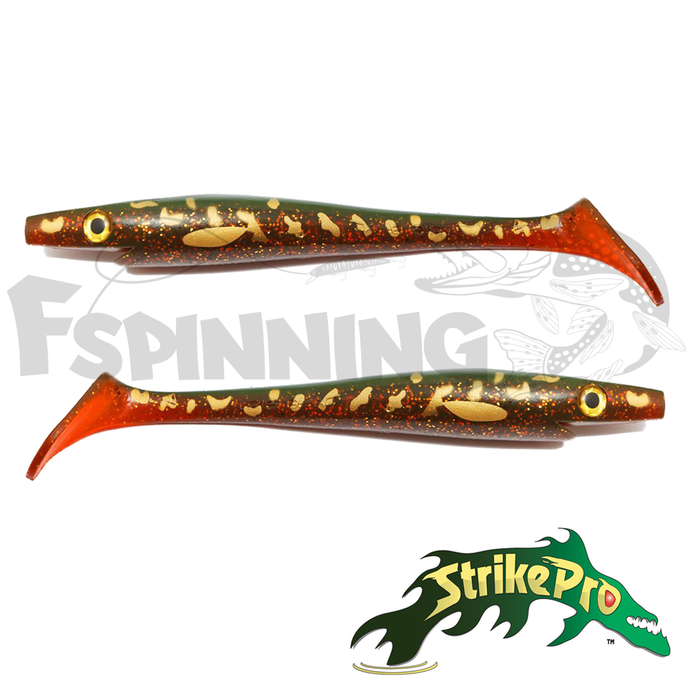 Мягкие приманки Strike Pro Pig Shad Jr SP-172C#KG18 Motor Pike Kanalgrattis Color 2шт