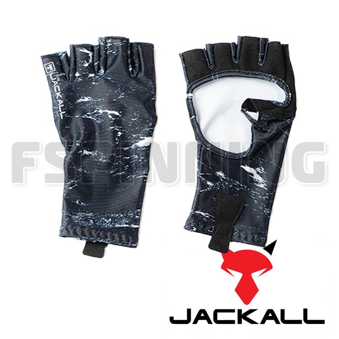 Перчатки солнцезащитные Jackall Cool Touch UV Cut Gloves WP Black L - купить в интернет-магазине в Москве
