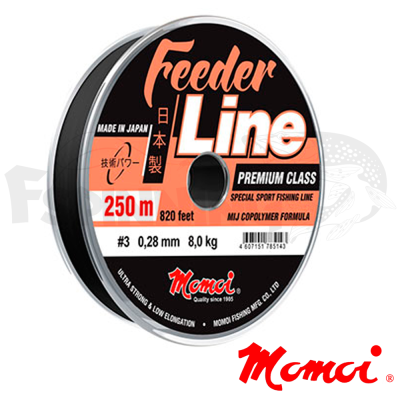 Леска Momoi Feeder Line Sport 250m #0.23mm/5.5kg (черный) - купить в интернет-магазине в Москве