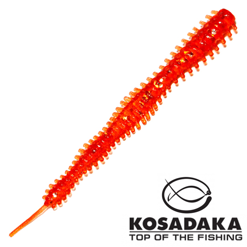 Мягкие приманки Kosadaka S-Liner Worm 55mm #RS 15шт - купить в Москве