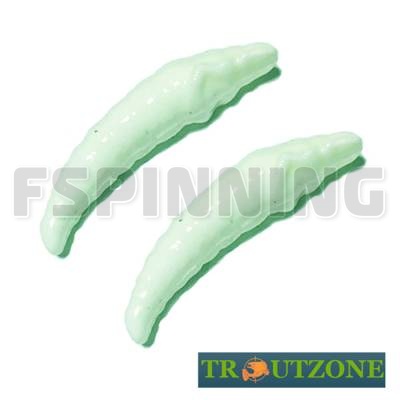 Мягкие приманки Trout Zone Paddle 1.6g/40mm glow сыр 10шт