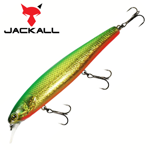 Воблер Воблер Jackall Smash Minnow 110F 18gr #green back gold
