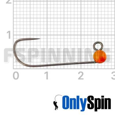 Форелевые джиг-головки OnlySpin Hayabusa JH777-BL #5 0.6gr оранжевый 3шт