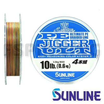 Шнур Sunline PE Jigger ULT 4 Braid 200m multicolor #0.6 10lb 0.128mm 4.5kg - купить в интернет-магазине в Москве