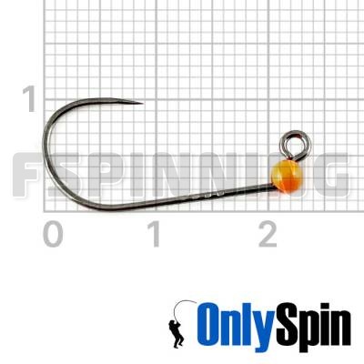 Форелевые джиг-головки OnlySpin Decoy AH-12 безбородые #4 0.3gr оранжевый 3шт - купить в интернет-магазине в Москве
