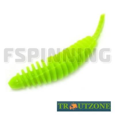 Мягкие приманки Trout Zone Plamp 2.5g/60mm green chartreuse сыр 7шт