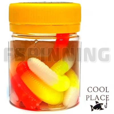 Силиконовые приманки Cool Place Stretch Floating 65mm сыр #white lemon red