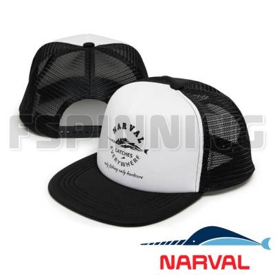 Кепка Narval в сетку Mesh Cap Catches Everywhere Circle Black and White - купить в интернет-магазине в Москве
