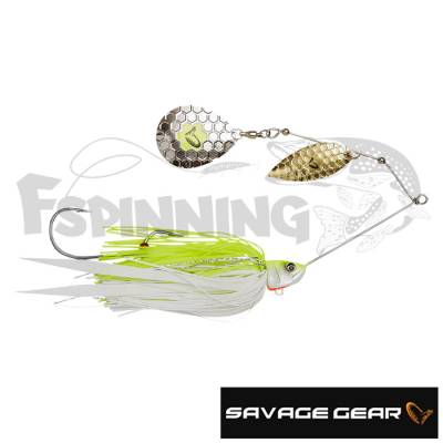 Спиннербейт Savage Gear Da-Mega Bush Spinnerbait 210 #Yellow White Silver - купить в Москве