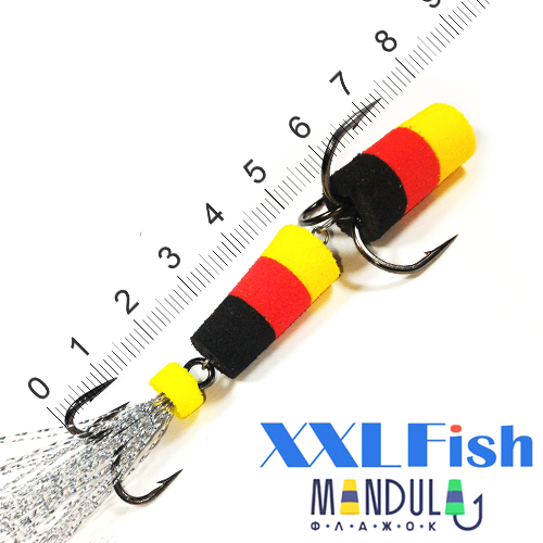 XXL Fish Мандула XXL Fish Classic 80mm #09 желтый/красный/черный