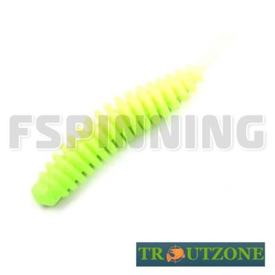 Мягкие приманки Trout Zone Ribber Pupa 1.8g/45mm glow сыр 10шт