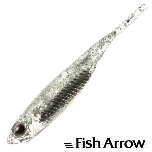 Мягкие приманки Fish Arrow Flash J 1 SW #111 Clear Holo/Silver 5шт