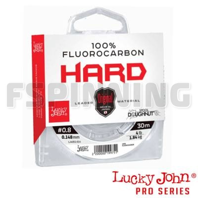 Флюорокарбон Lucky John 100% Fluorocarbon Hard 30m #8 0.470mm/31lb/14.17kg - купить в интернет-магазине в Москве